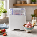 Homemade Treats | Ice Cream Maker Machine with 1.5L Freezing Bowl | Effortless Desserts for Family Fun