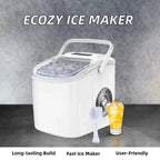 Nugget Ice Maker | Portable Countertop Ice Machine with Self-Cleaning Function | Efficient Ice Production for Home and Office