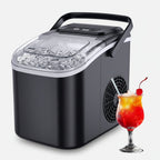 Portable Ice Maker | Countertop Bullet Ice Machine with Fast Production | Compact Design for Home and Outdoor Use